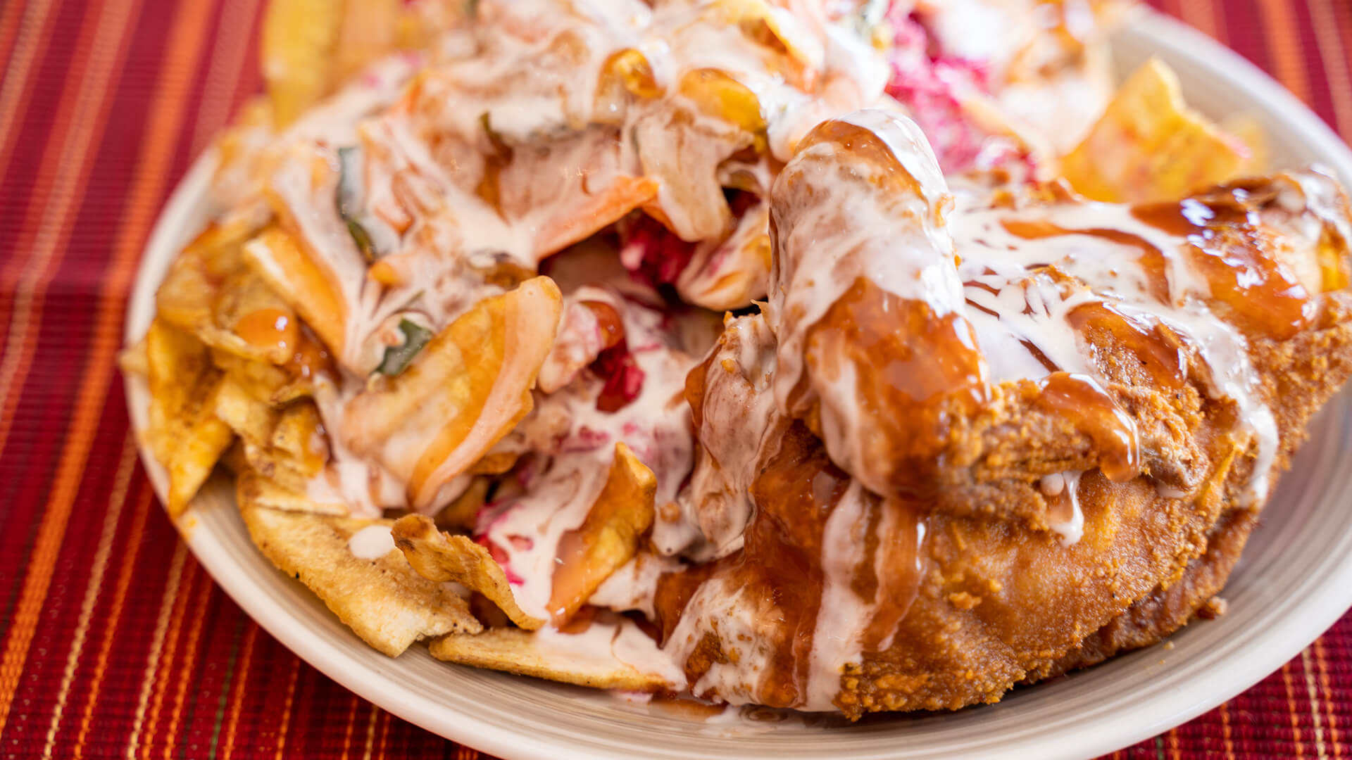 Pollo Frito con tajadas